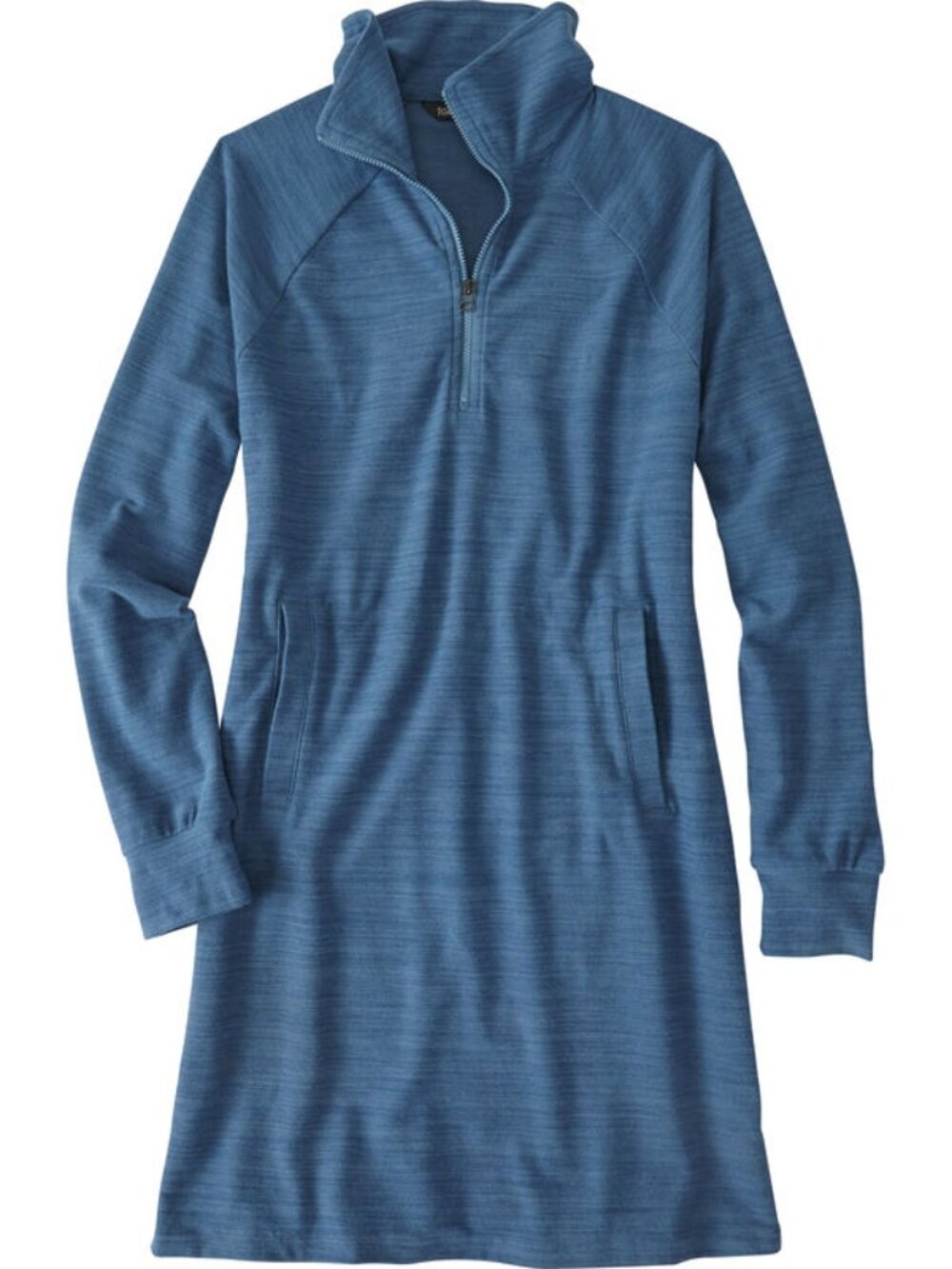 Toad & Co Blue Hibernation 1/4 Zip Sweatshirt Dress Size Medium Long Sleeved